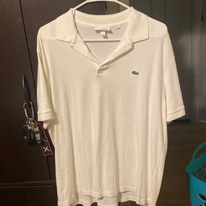 Lacoste white polo